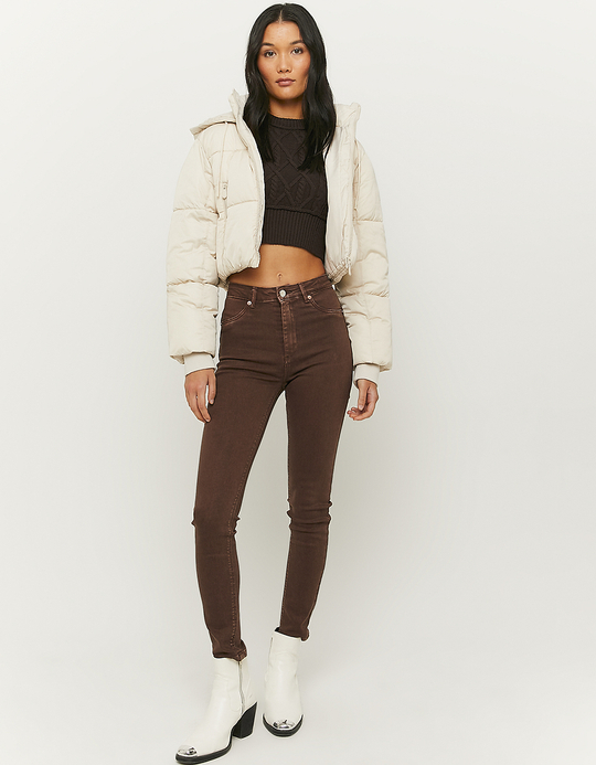 TALLY WEiJL, Beige Puffer Jacket for Women