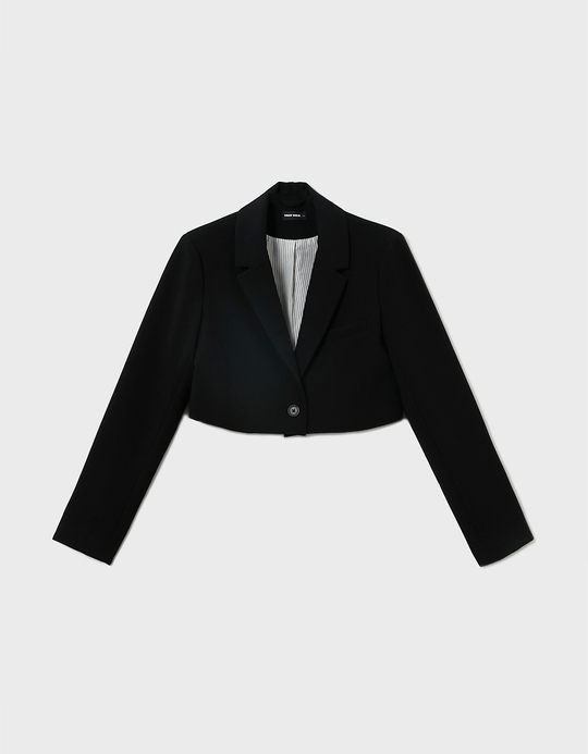 TALLY WEiJL, Black Cropped Blazer for Women