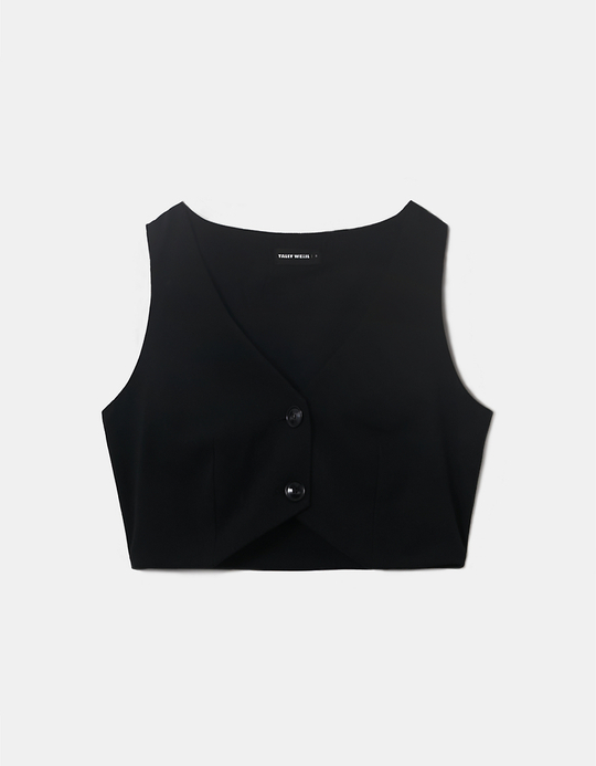 TALLY WEiJL, Schwarze kurze Classic Weste for Women