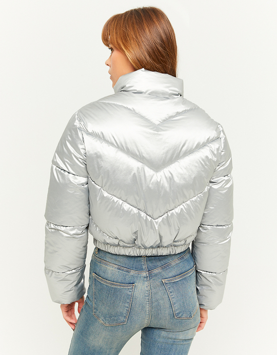 TALLY WEiJL, Silberne wattierte Jacke for Women