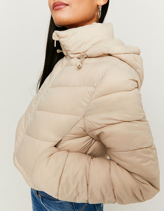 TALLY WEiJL, Beige Cropped SteppJacke for Women