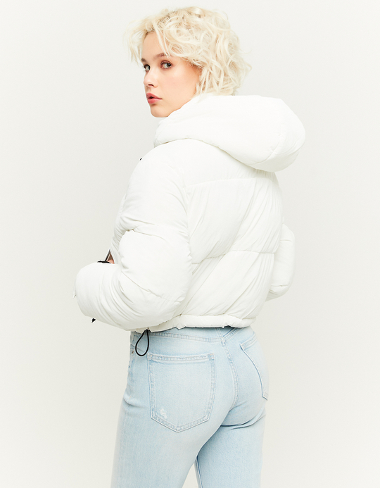 TALLY WEiJL, Cropped Padded Jacket with Contrasted Trims for Women