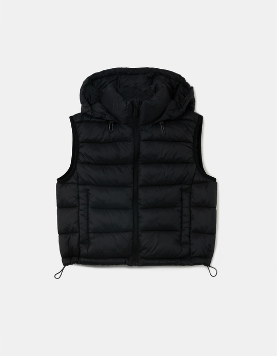 TALLY WEiJL, Doudoune Sans Manches Noire for Women