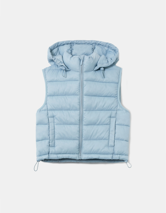 TALLY WEiJL, Blue Sleeveless Padded Jacket for Women
