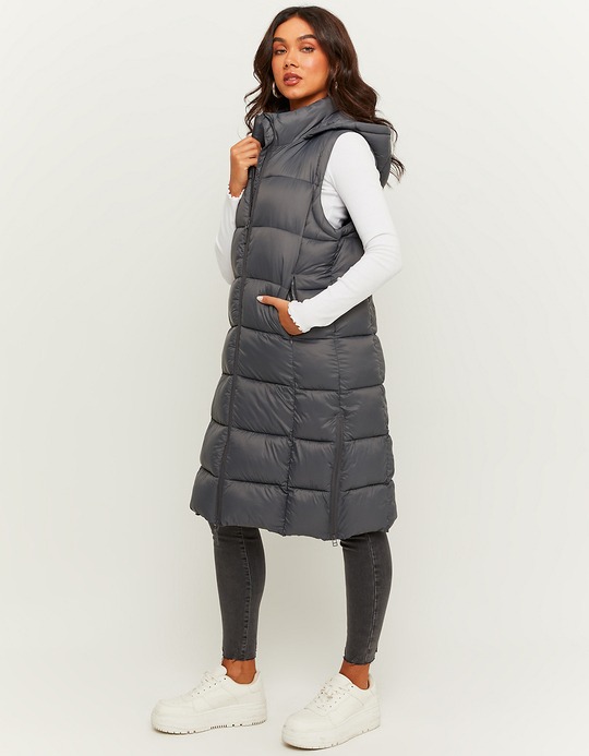 TALLY WEiJL, Grey Long Padded Jacket for Women