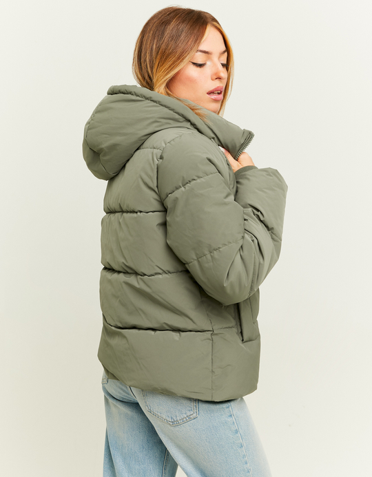 TALLY WEiJL, Khakifarbene Pufferjacke for Women
