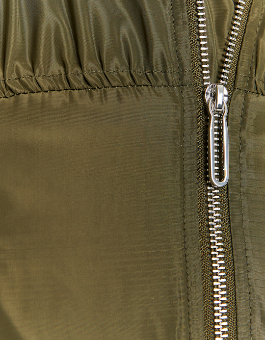 TALLY WEiJL, Green Cropped Bomber Jacket for Women