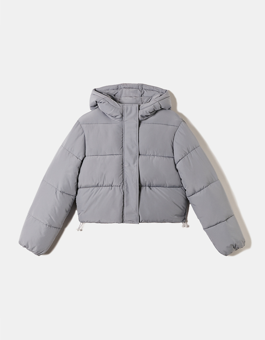 TALLY WEiJL, Graue gefütterte Cropped Jacke for Women