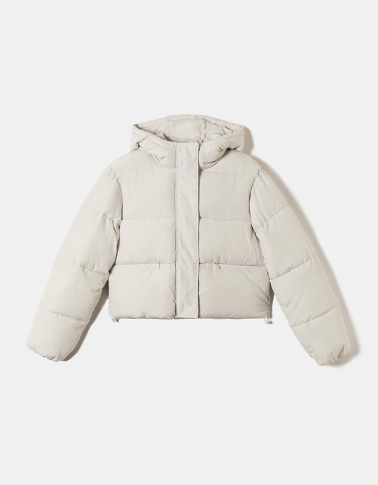 TALLY WEiJL, Hellgraue gefütterte Cropped Jacke for Women