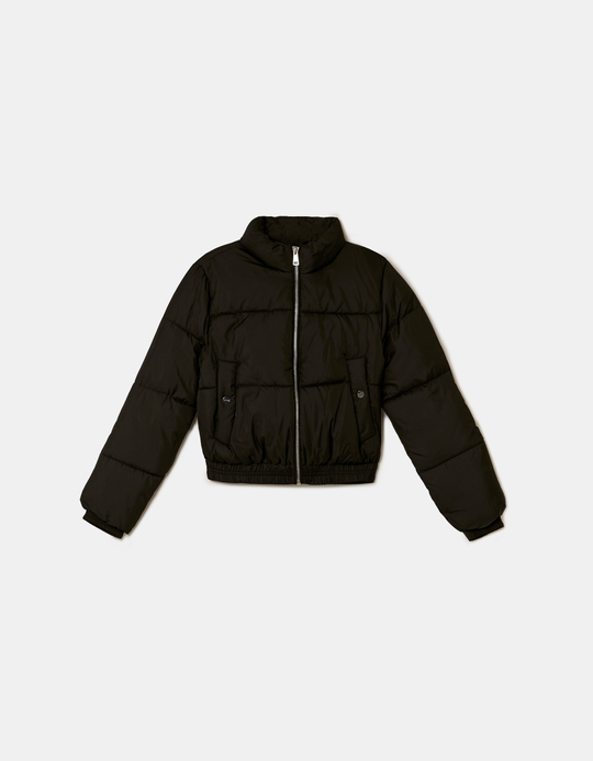 TALLY WEiJL, Schwarze Cropped Pufferjacke for Women