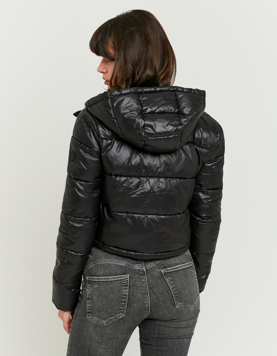 TALLY WEiJL, Schwarze Cropped Jacke mit Polstern for Women