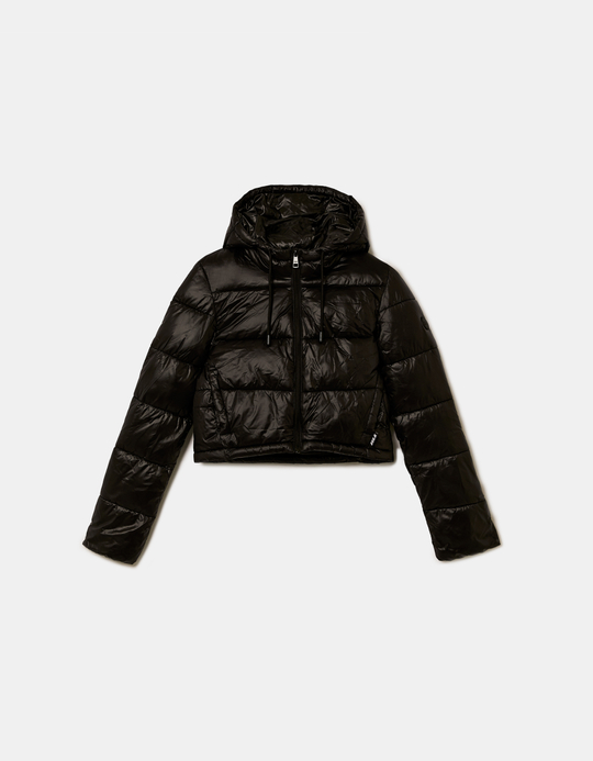TALLY WEiJL, Schwarze Cropped Jacke mit Polstern for Women