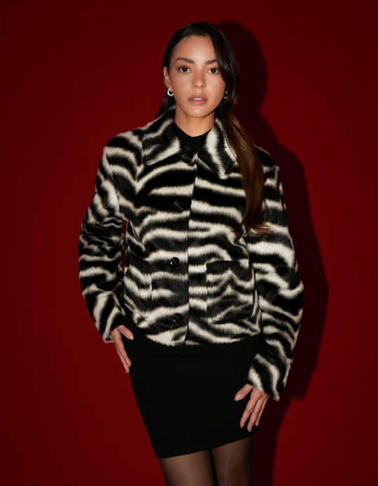 TALLY WEiJL, Zebra Print Jacket for Women