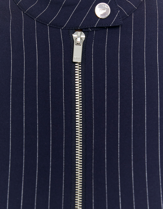 TALLY WEiJL, Blazer Bleu Court à Fines Rayures for Women
