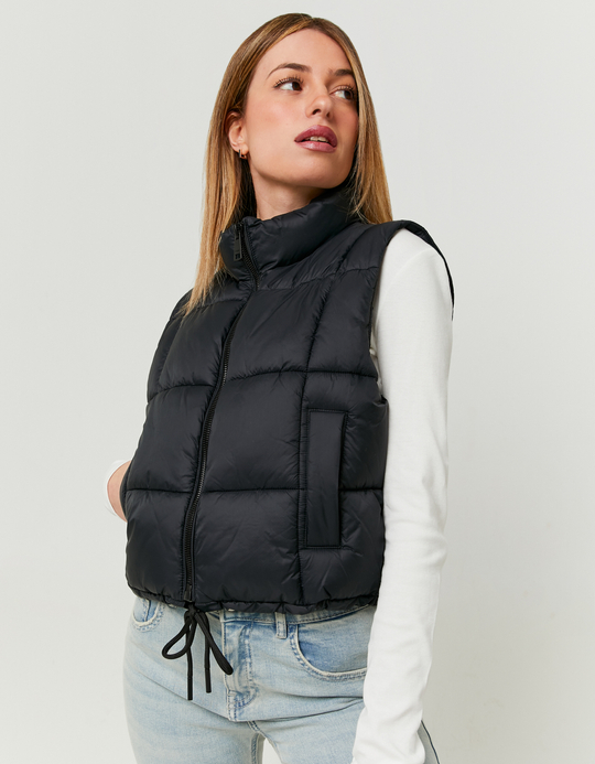 TALLY WEiJL, Schwarze leichte Puffer-Weste for Women