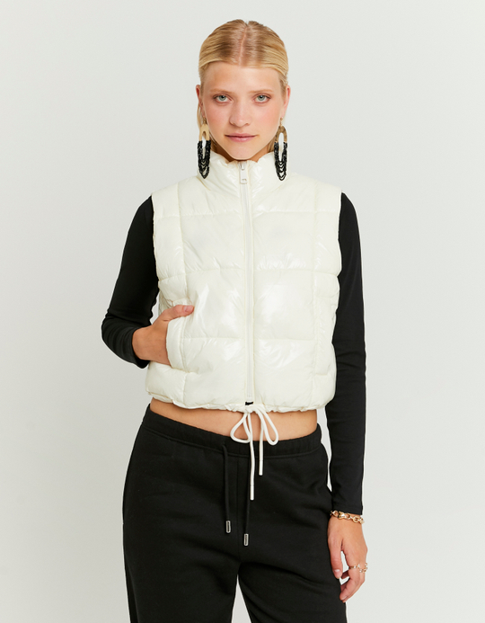 TALLY WEiJL, Beige Light Padded Vest for Women