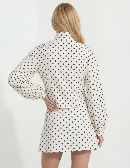 TALLY WEiJL, Weiße Jacke mit Punkten for Women