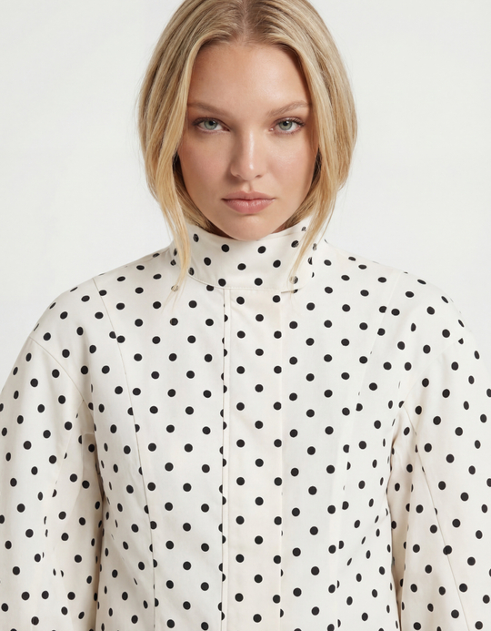TALLY WEiJL, Weiße Jacke mit Punkten for Women