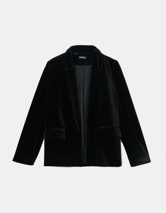 TALLY WEiJL, Black Velvet Blazer for Women