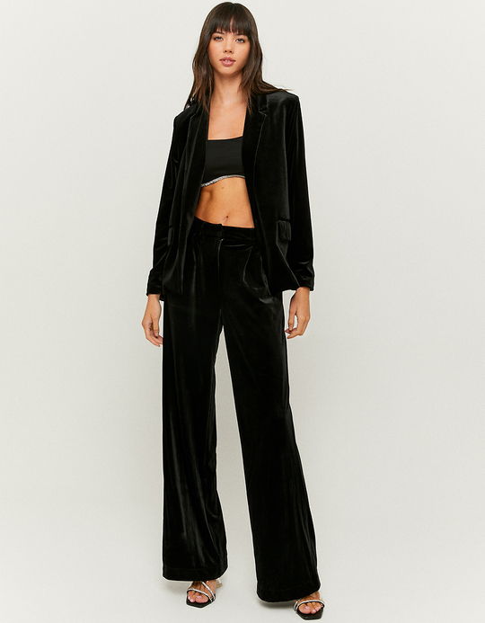 TALLY WEiJL, Black Velvet Blazer for Women