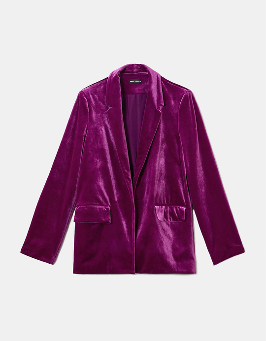 TALLY WEiJL, Blazer Velours Rose for Women