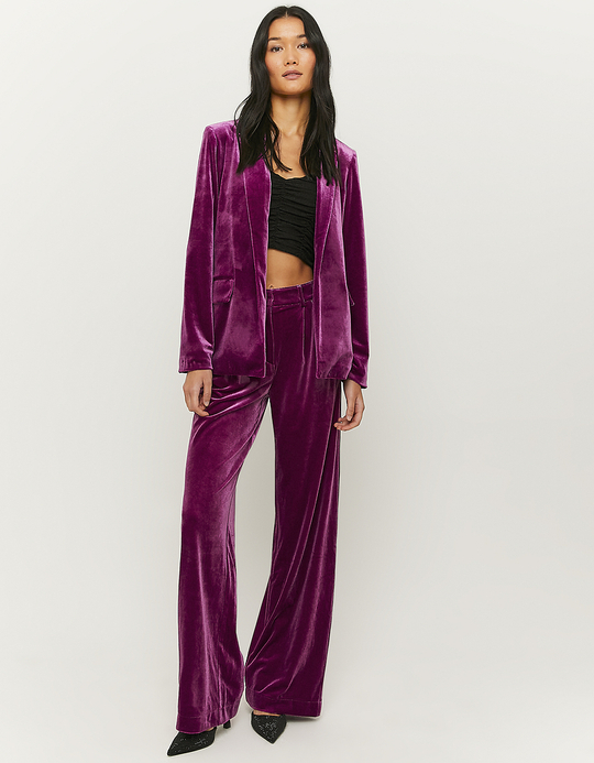 TALLY WEiJL, Blazer Velours Rose for Women