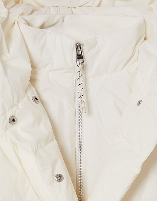 TALLY WEiJL, Weiße Gefütterte Jacke mit Kapuze for Women