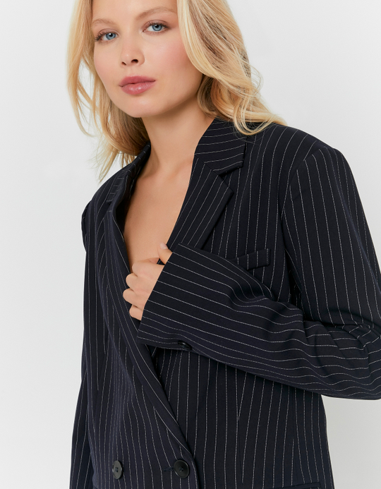 TALLY WEiJL, Blauer Gestreifter Blazer for Women