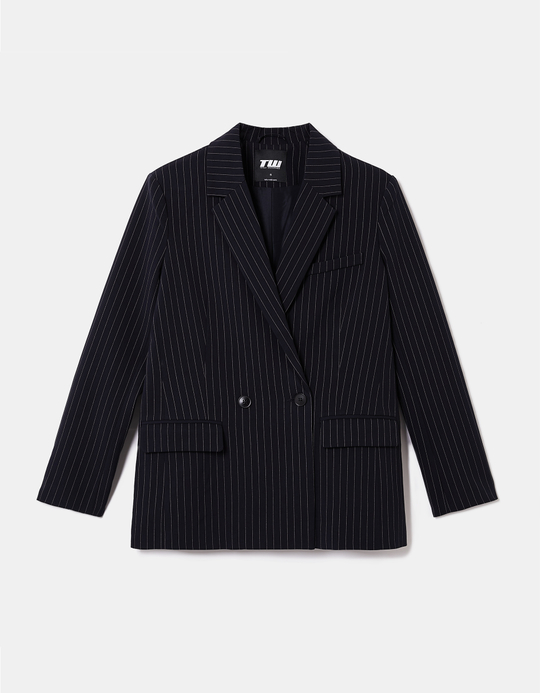 TALLY WEiJL, Blauer Gestreifter Blazer for Women
