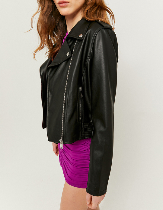 TALLY WEiJL, Veste Biker Similicuir Noire for Women