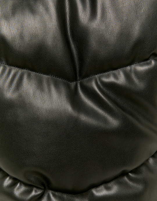 TALLY WEiJL, Schwarze Steppjacke aus Kunstleder for Women