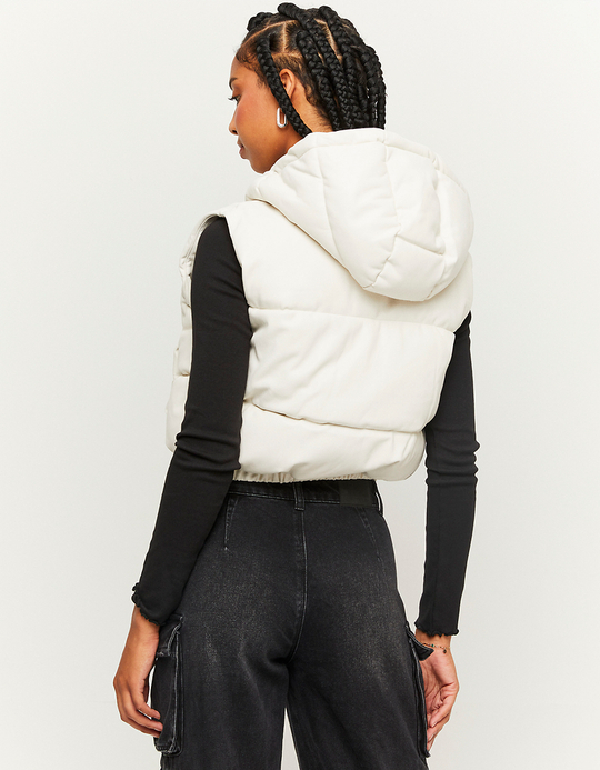 TALLY WEiJL, Doudoune en similicuir blanche for Women