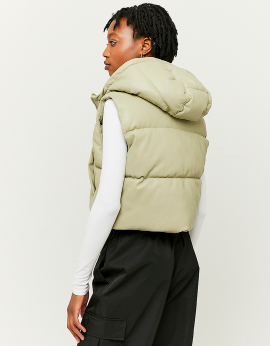 TALLY WEiJL, Beige Ärmellose Steppjacke for Women