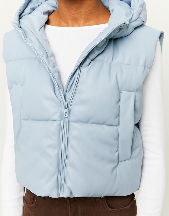 TALLY WEiJL, Hooded Sleeveless Padded Jacket for Women