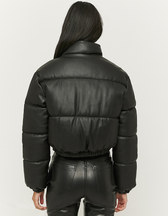 TALLY WEiJL, Doudoune Similicuir Noire for Women