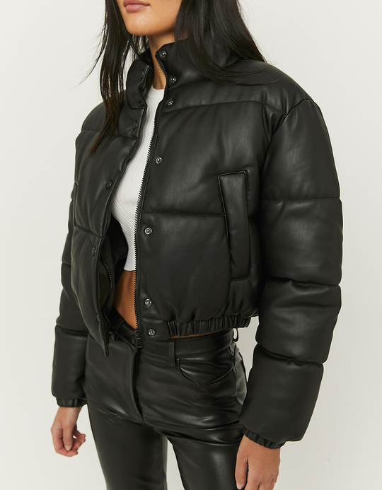 TALLY WEiJL, Doudoune Similicuir Noire for Women