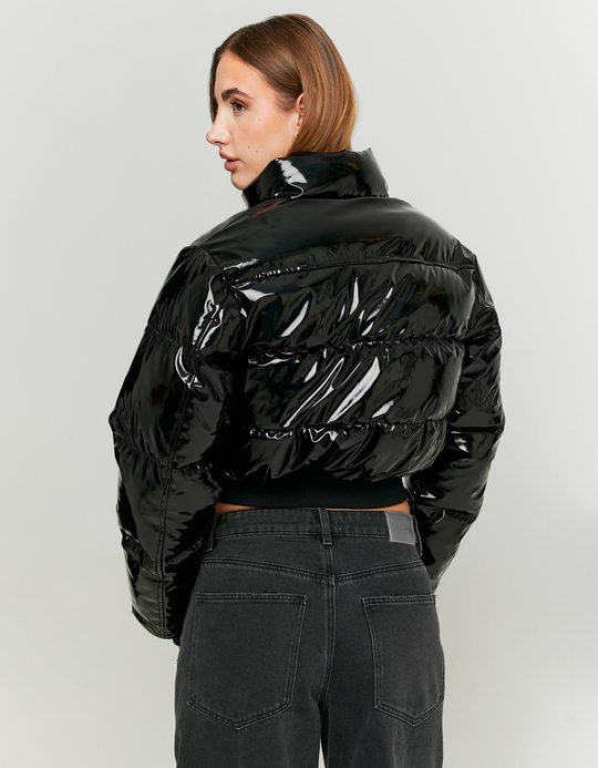 TALLY WEiJL, Doudoune Noire en Vinyle for Women