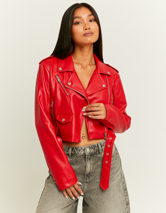 TALLY WEiJL, Rote Bikerjacke for Women