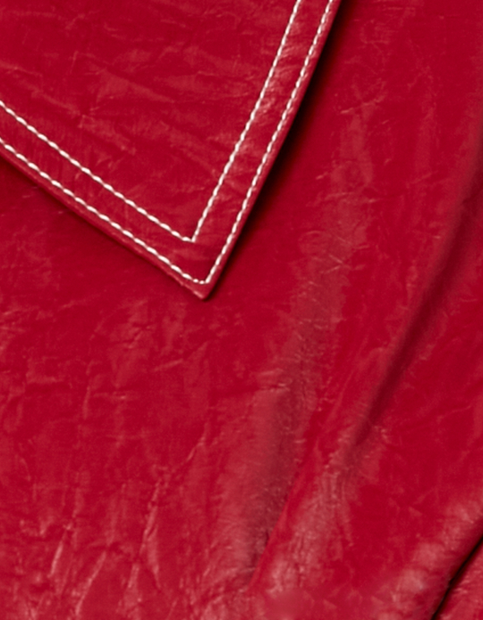 TALLY WEiJL, Oversize Faux Leather Bomber with Crinckle Effect for Women