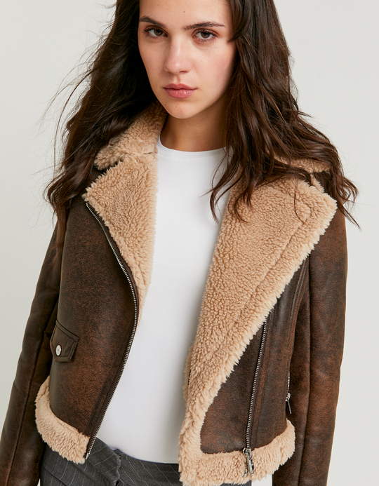 TALLY WEiJL, Braune Aviator-Jacke for Women
