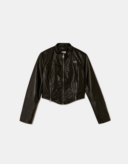 TALLY WEiJL, Schwarze kurze Bikerjacke for Women