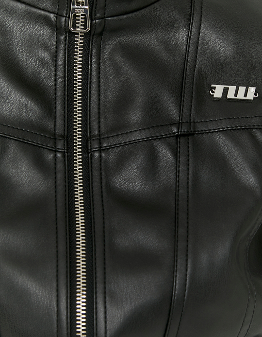 TALLY WEiJL, Schwarze kurze Bikerjacke for Women