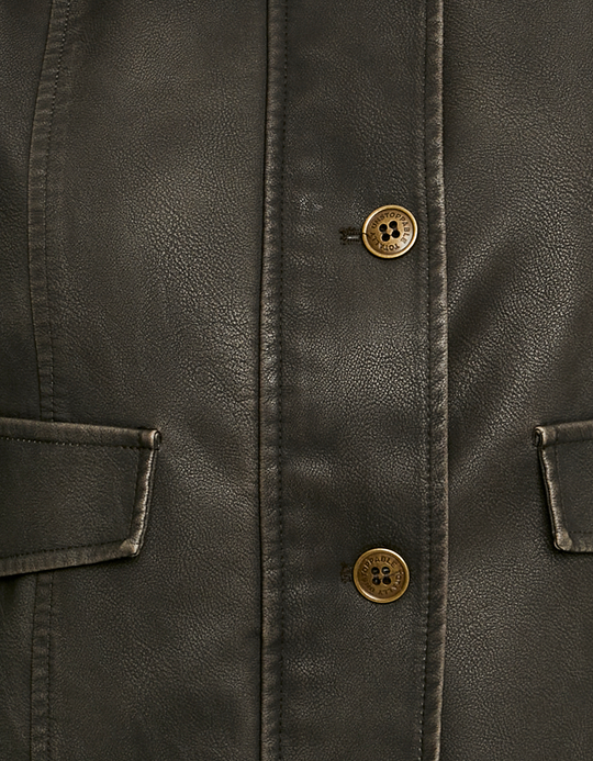 TALLY WEiJL, Brown Faux Leather Jacket for Women