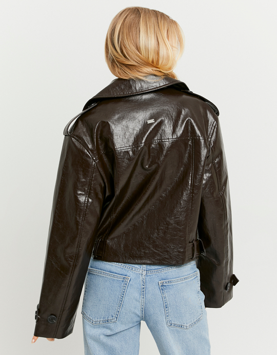 TALLY WEiJL, Brown Biker Jacket for Women