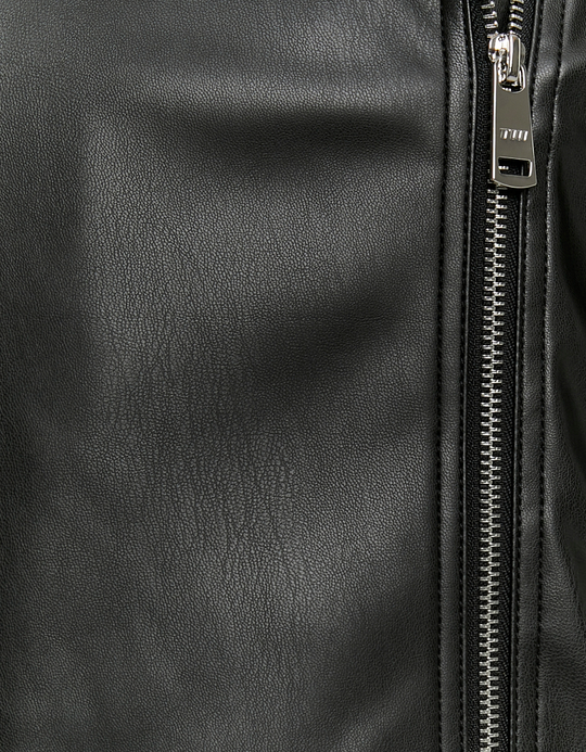 TALLY WEiJL, Schwarze Bikerjacke aus Kunstleder for Women