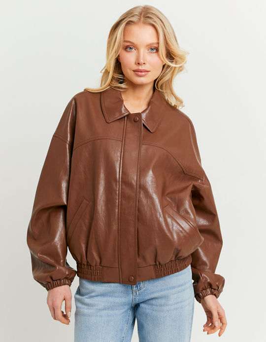 TALLY WEiJL, Oversized Brown Jacket for Women