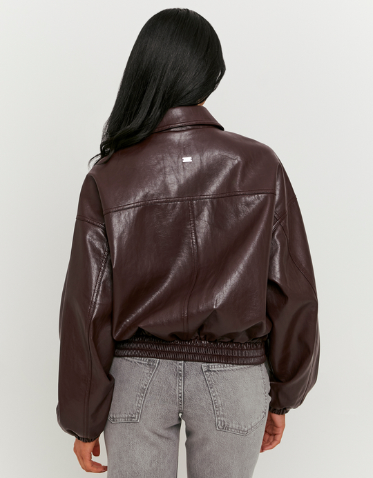 TALLY WEiJL, Oversized Burgundy Jacket for Women