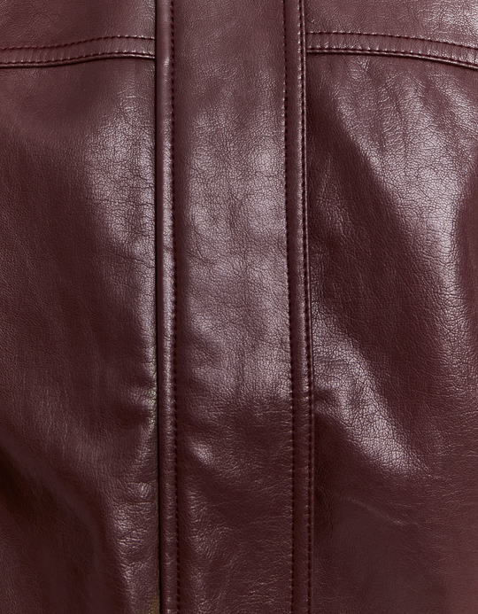 TALLY WEiJL, Oversized Burgundy Jacket for Women