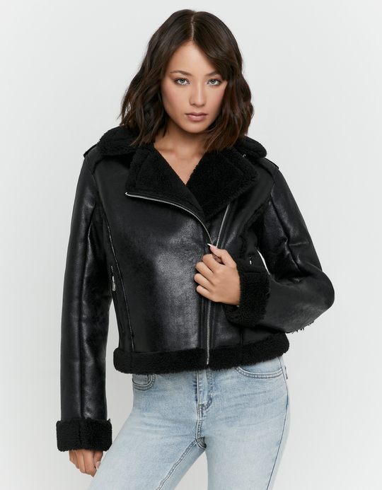 TALLY WEiJL, Giacca Aviator Nera for Women