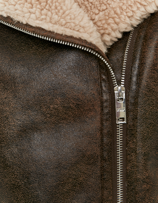 TALLY WEiJL, Brown Aviator Jacket for Women